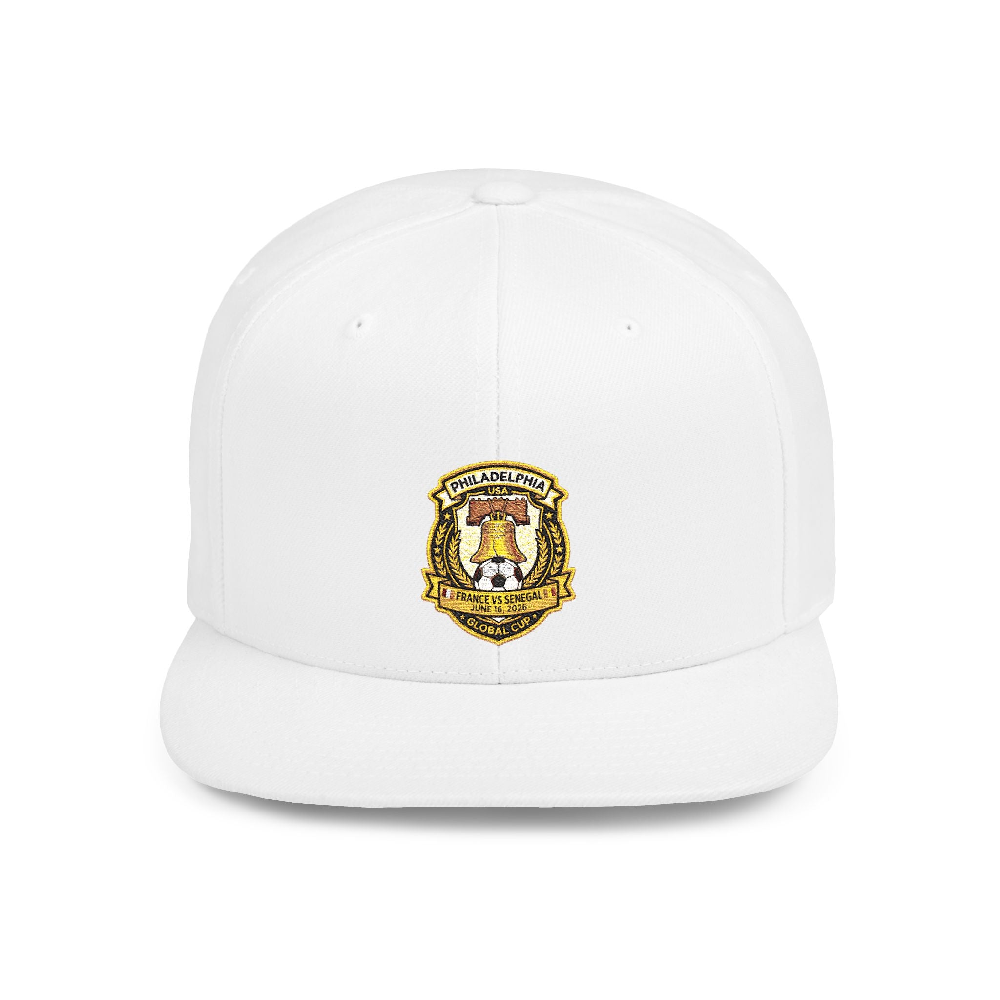 Heraldic Crest Lion Emblem flat bill snapback | Embroidered Logo Cap