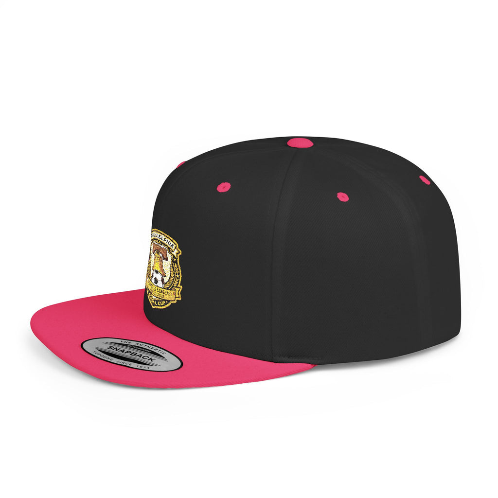 Heraldic Crest Lion Emblem flat bill snapback | Embroidered Logo Cap