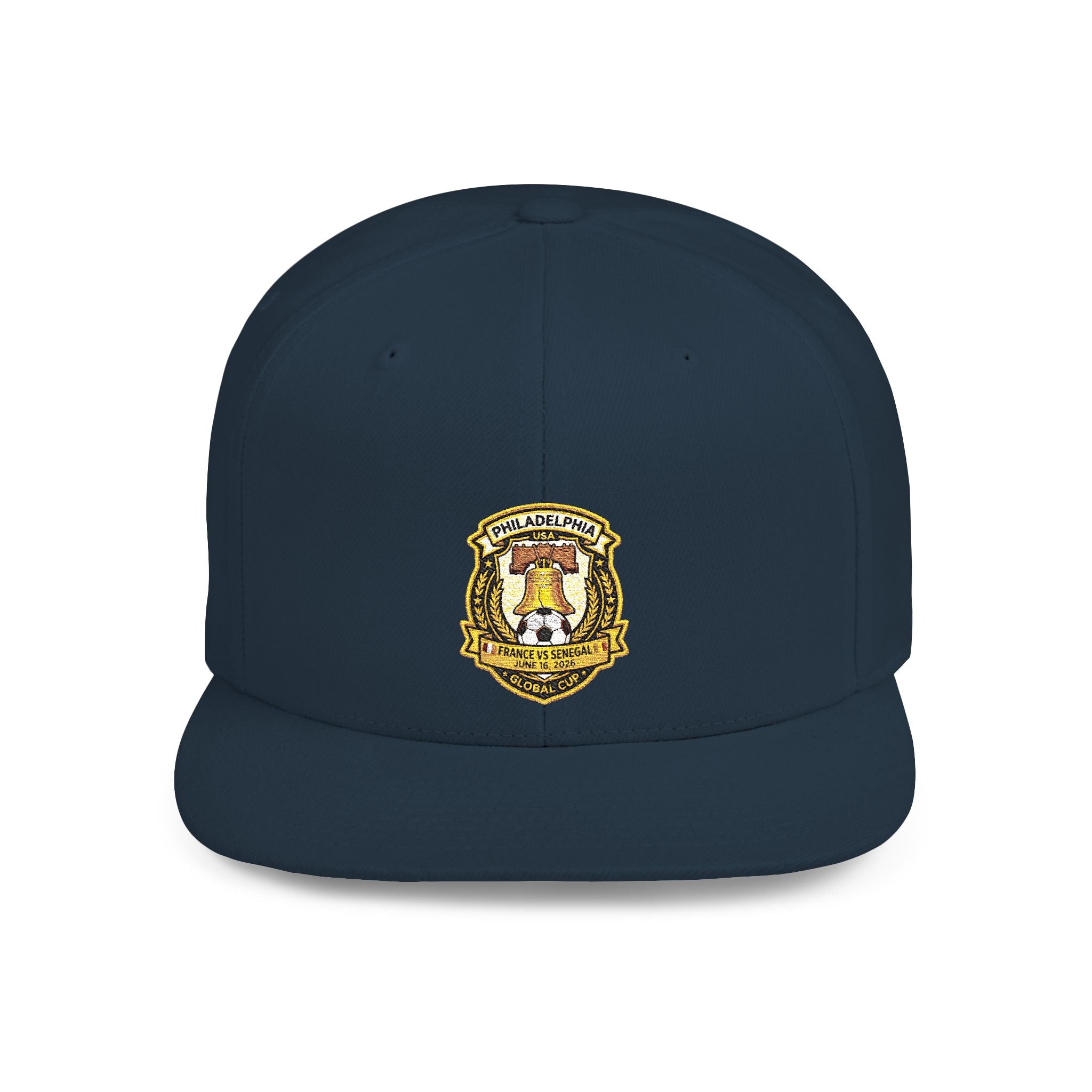 Heraldic Crest Lion Emblem flat bill snapback | Embroidered Logo Cap