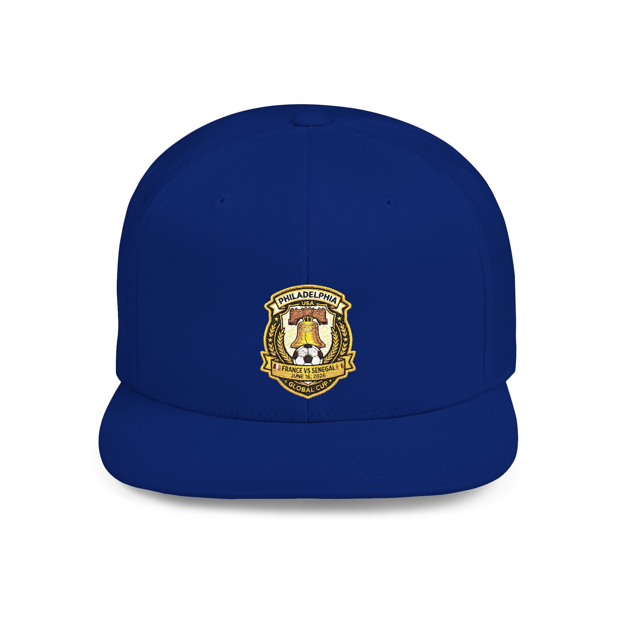 Heraldic Crest Lion Emblem flat bill snapback | Embroidered Logo Cap