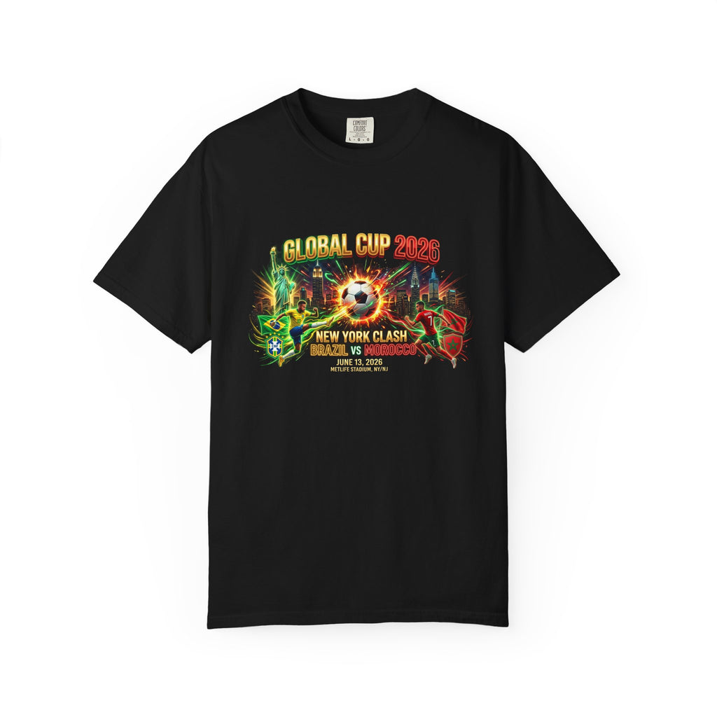 Brazil vs Morocco Global Cup T-shirt | Soccer Match Logo Tee