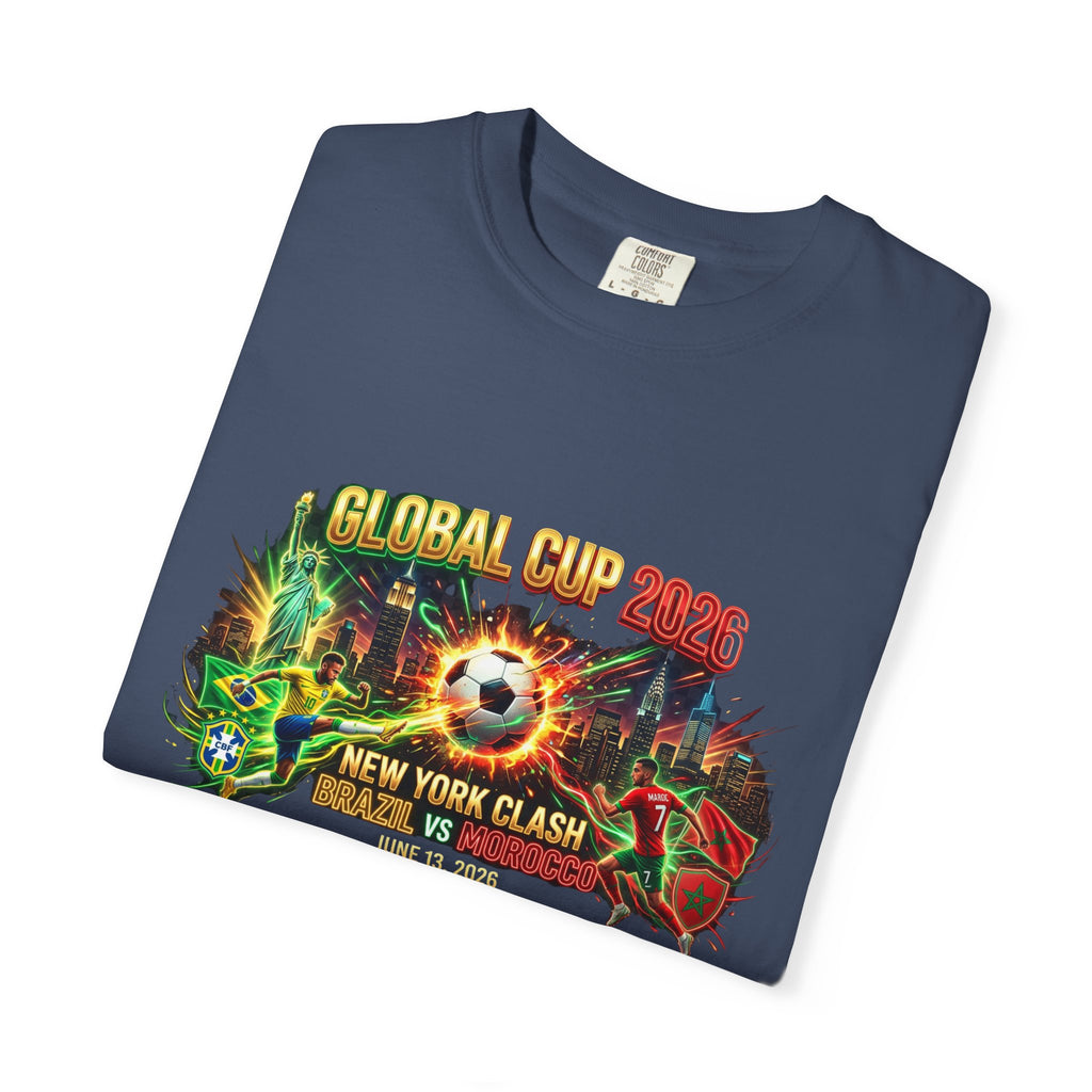 Brazil vs Morocco Global Cup T-shirt | Soccer Match Logo Tee