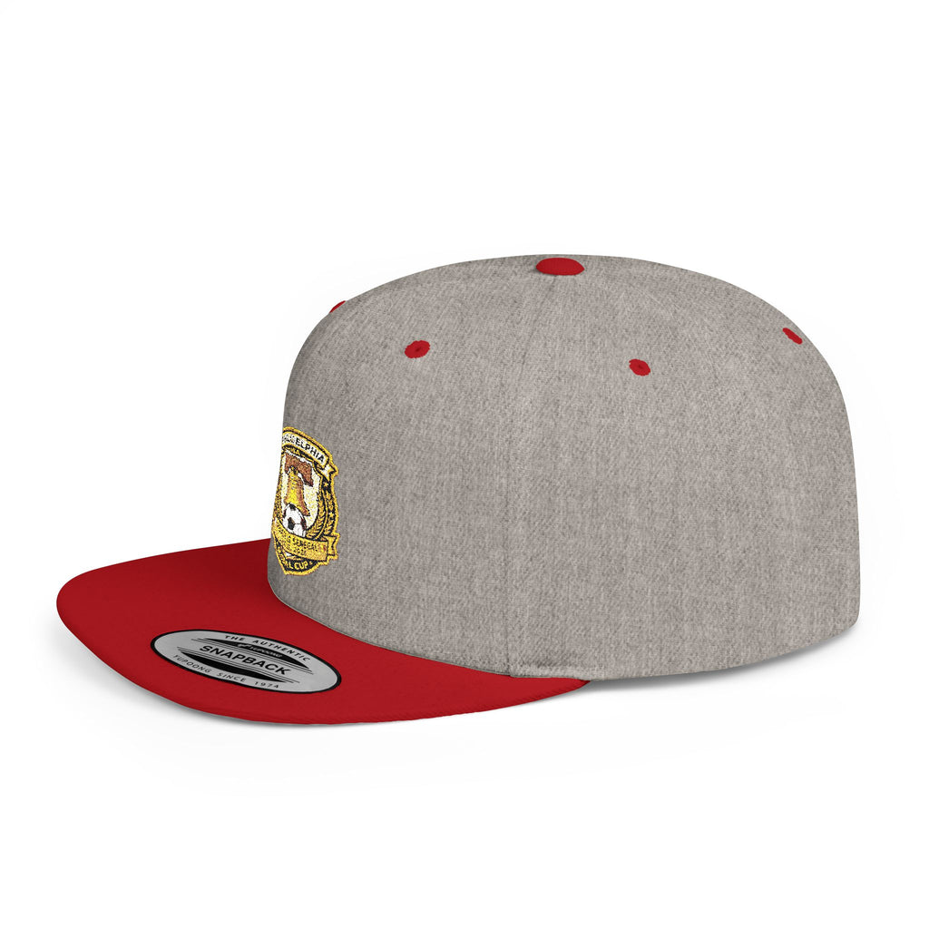 Heraldic Crest Lion Emblem flat bill snapback | Embroidered Logo Cap