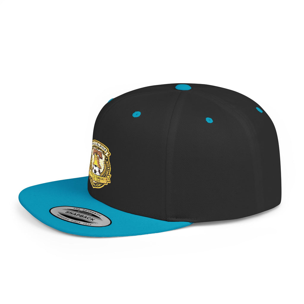 Heraldic Crest Lion Emblem flat bill snapback | Embroidered Logo Cap
