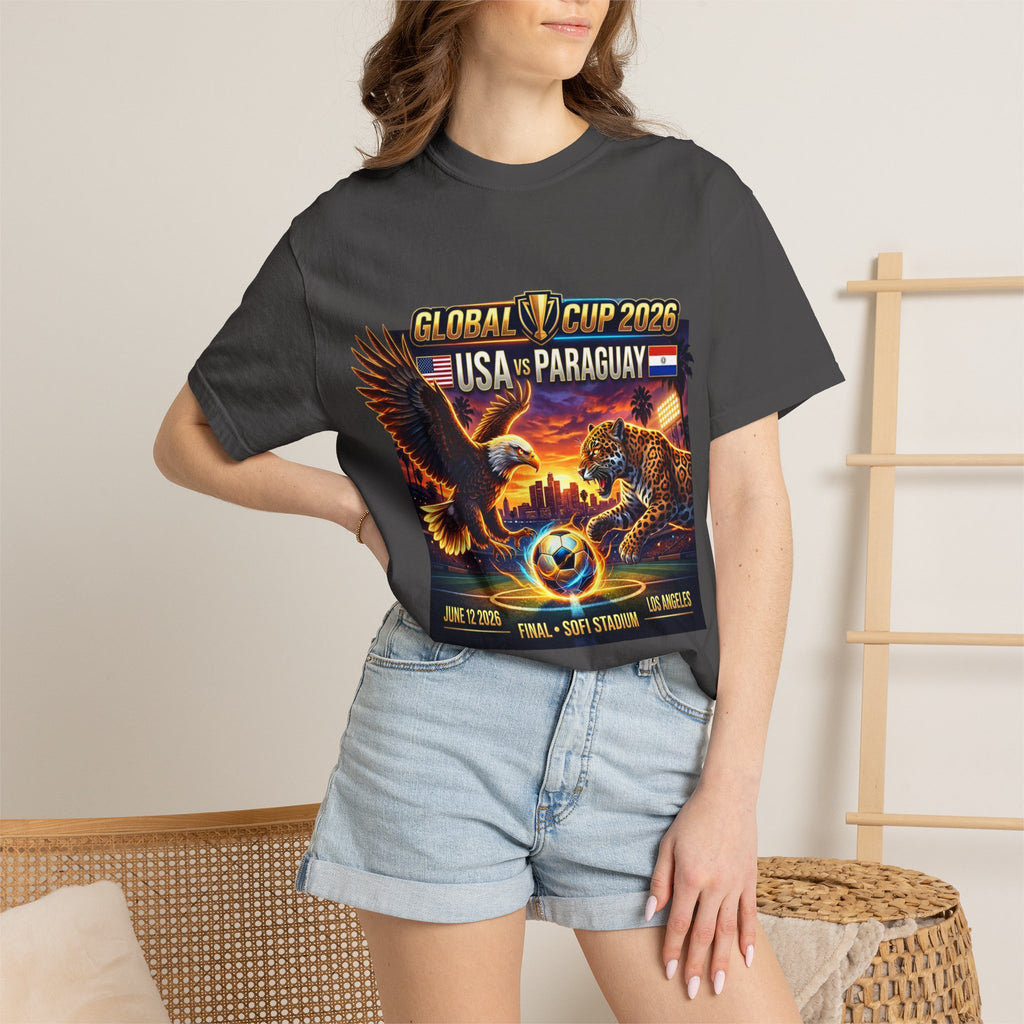 USA vs Paraguay Global Cup 2026 T-shirt | Soccer Final Los Angeles Stadium