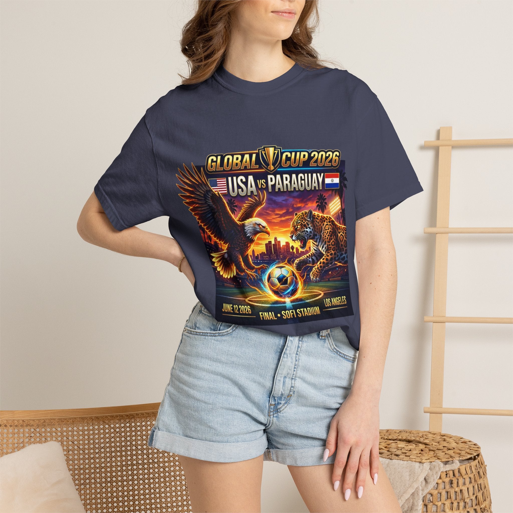 USA vs Paraguay Global Cup 2026 T-shirt | Soccer Final Los Angeles Stadium