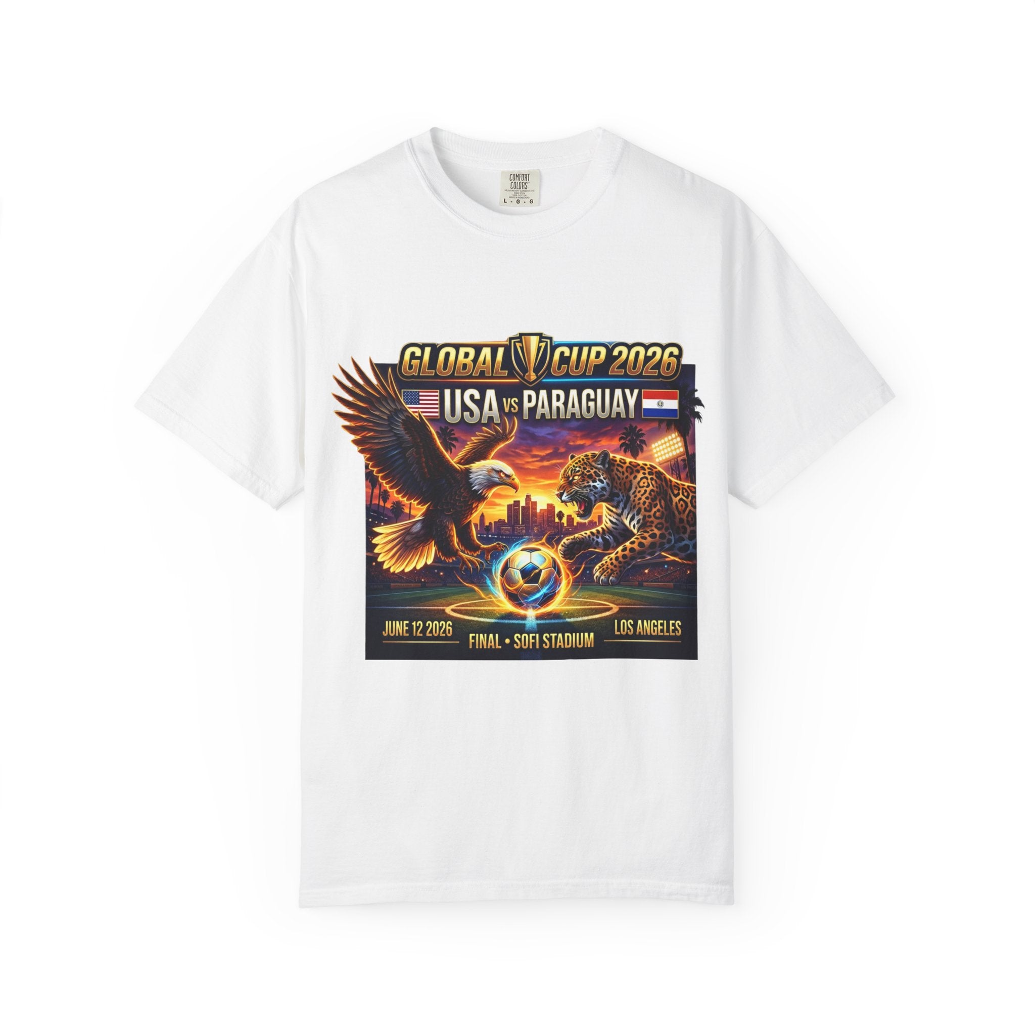 USA vs Paraguay Global Cup 2026 T-shirt | Soccer Final Los Angeles Stadium
