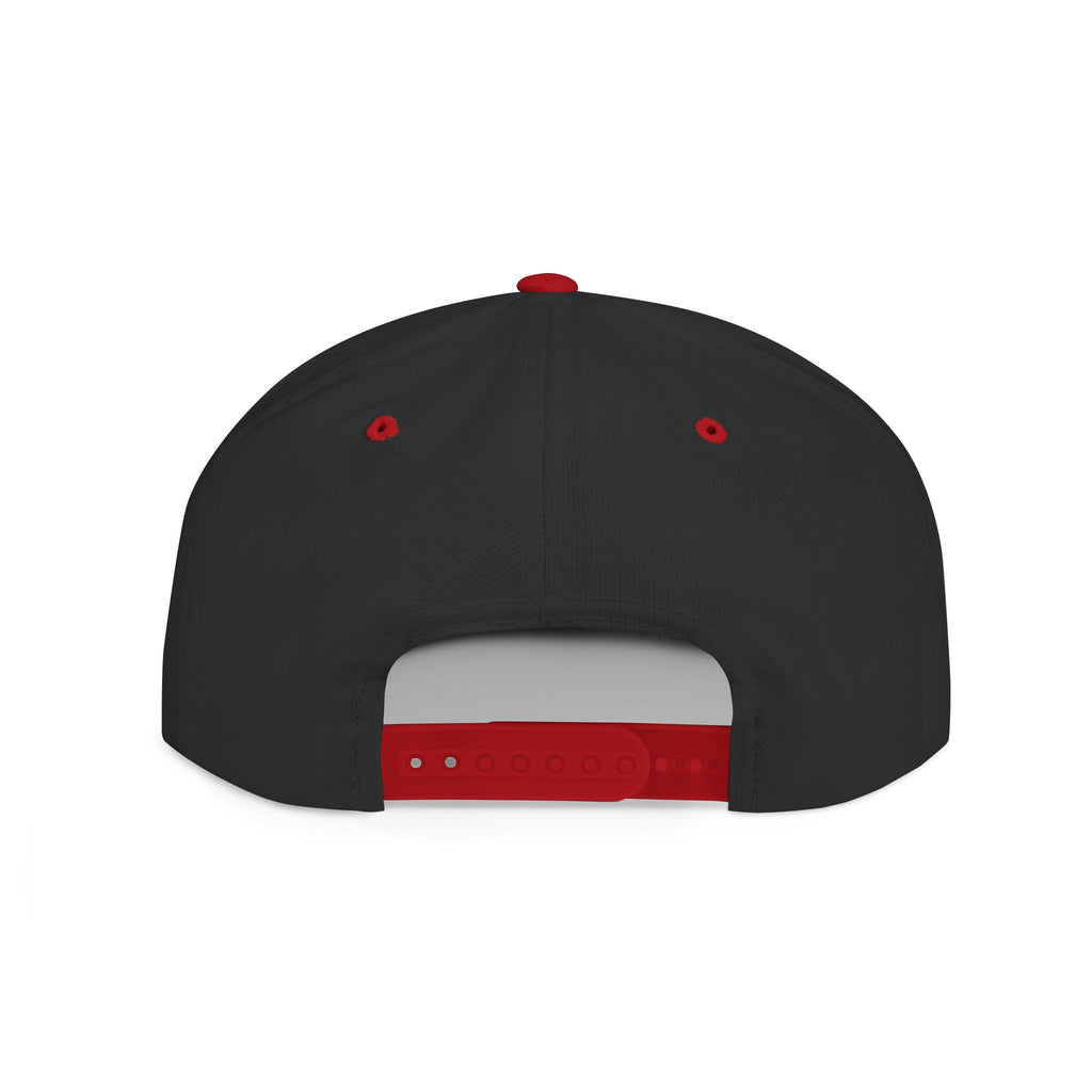 Heraldic Crest Lion Emblem flat bill snapback | Embroidered Logo Cap