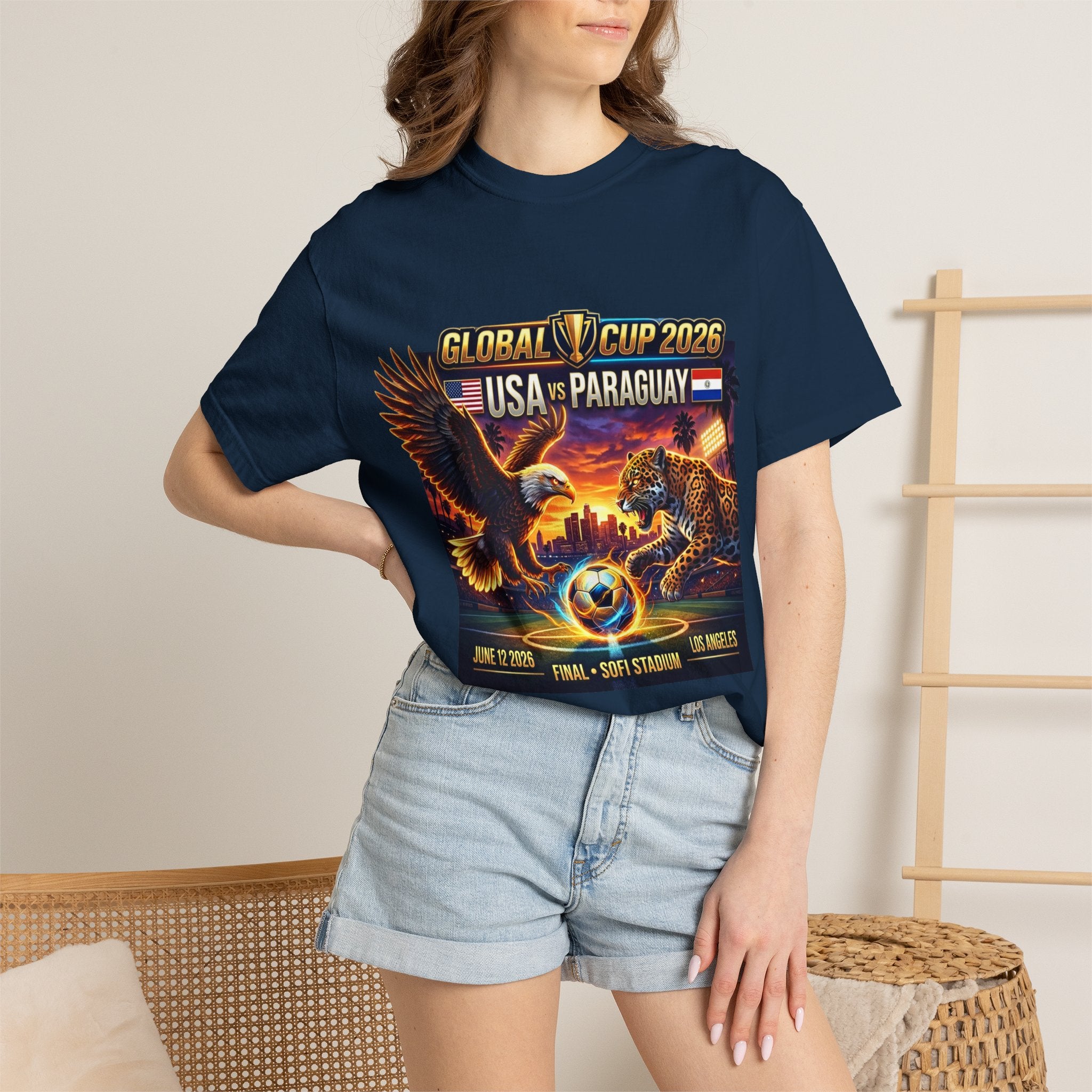 USA vs Paraguay Global Cup 2026 T-shirt | Soccer Final Los Angeles Stadium