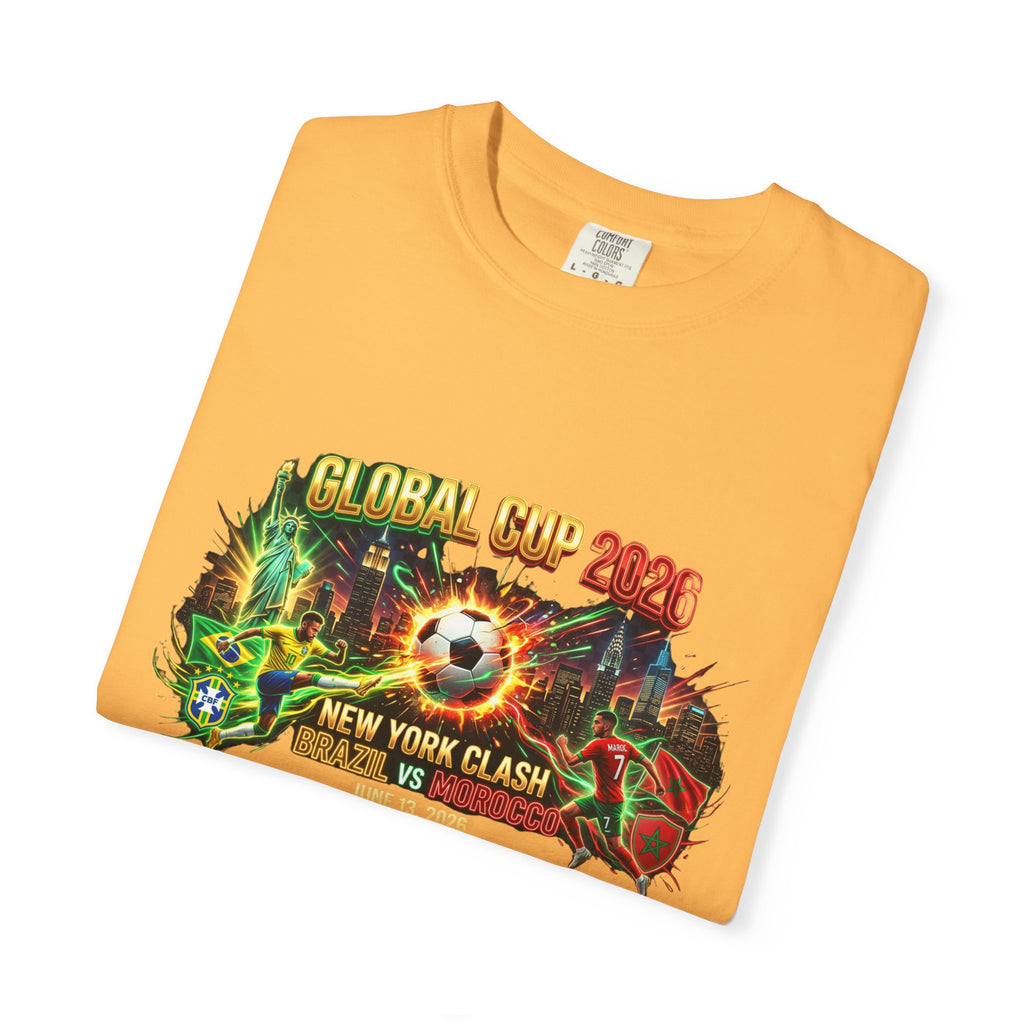 Brazil vs Morocco Global Cup T-shirt | Soccer Match Logo Tee