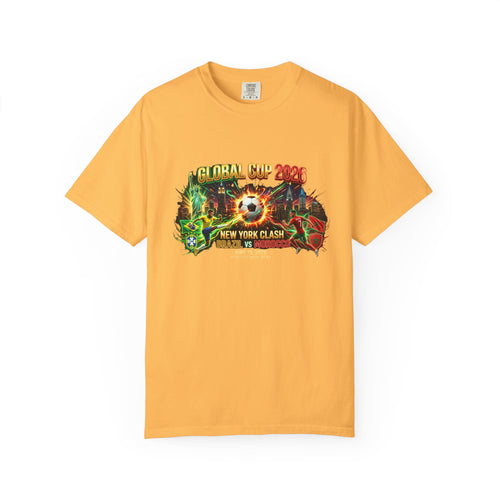 Brazil vs Morocco Global Cup T-shirt | Soccer Match Logo Tee