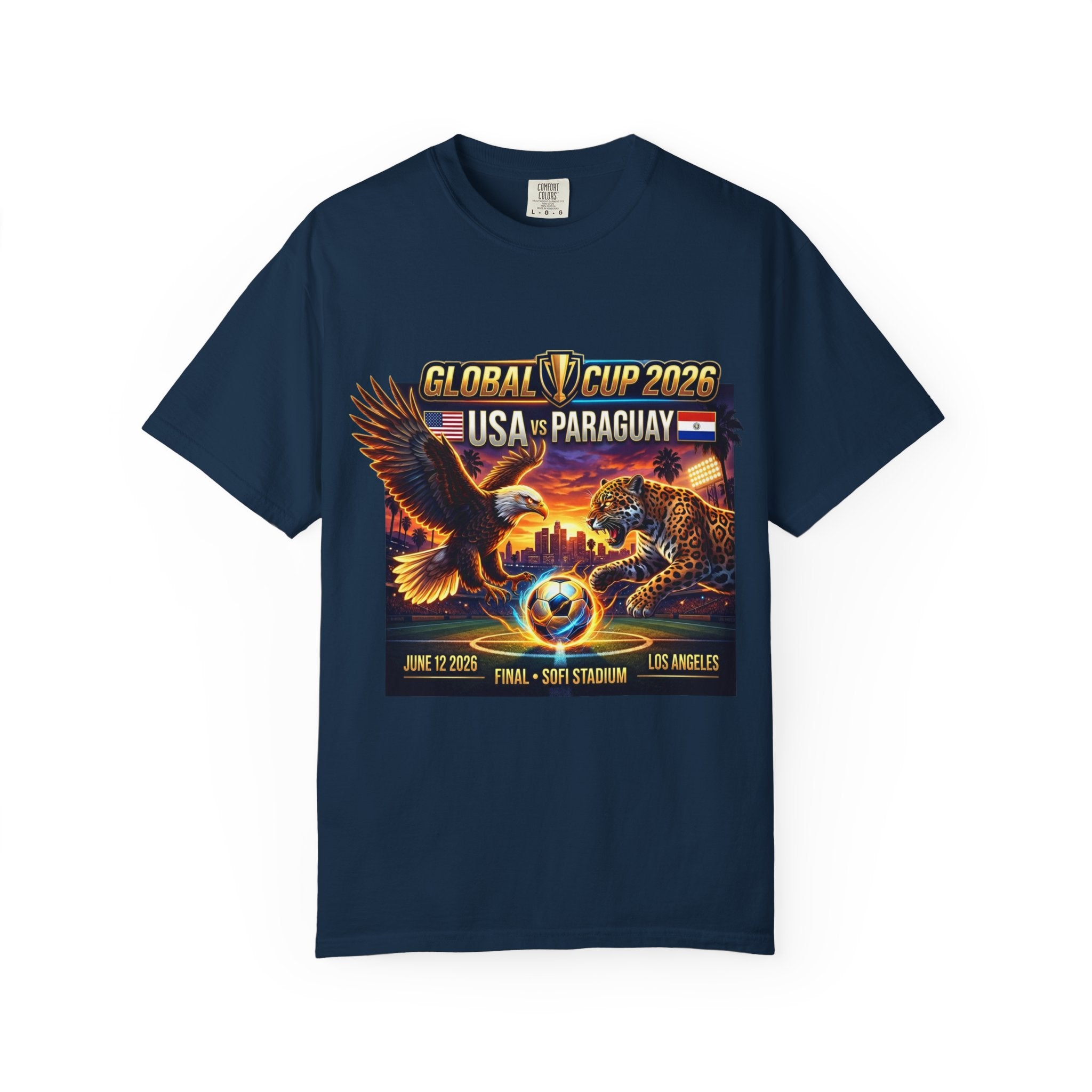 USA vs Paraguay Global Cup 2026 T-shirt | Soccer Final Los Angeles Stadium