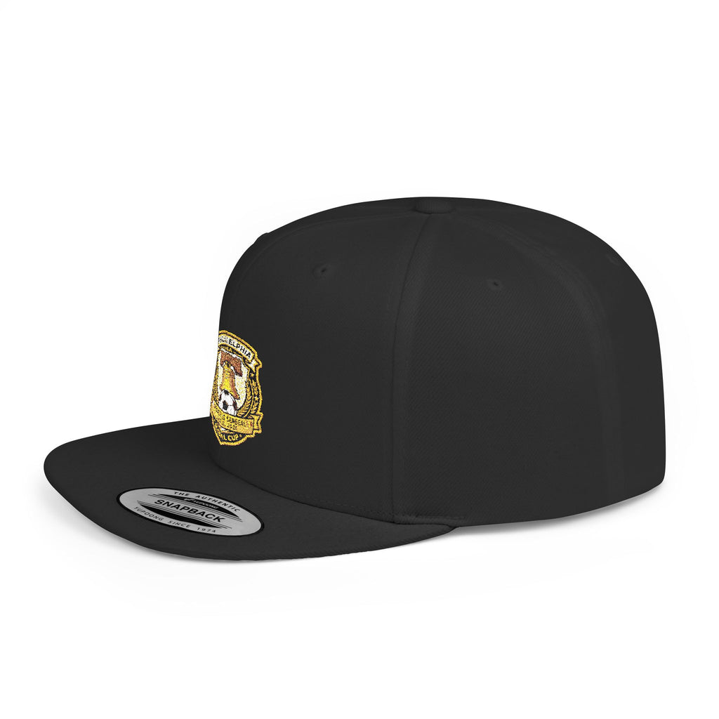 Heraldic Crest Lion Emblem flat bill snapback | Embroidered Logo Cap