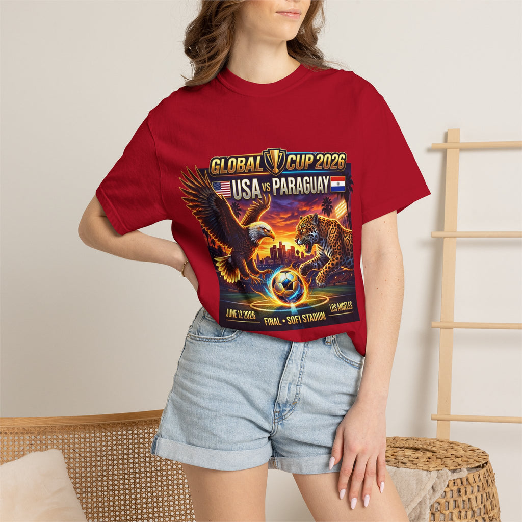 USA vs Paraguay Global Cup 2026 T-shirt | Soccer Final Los Angeles Stadium