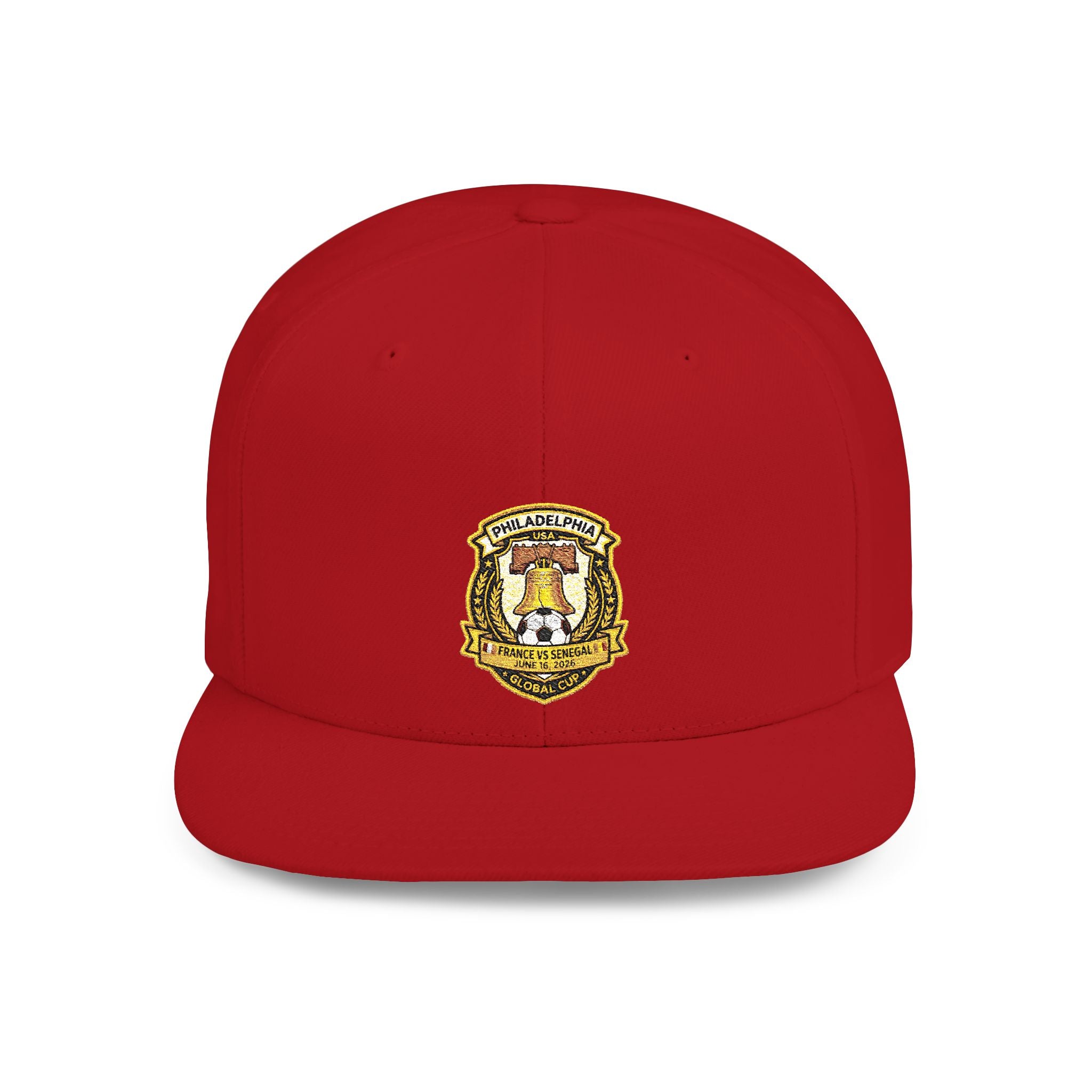 Heraldic Crest Lion Emblem flat bill snapback | Embroidered Logo Cap