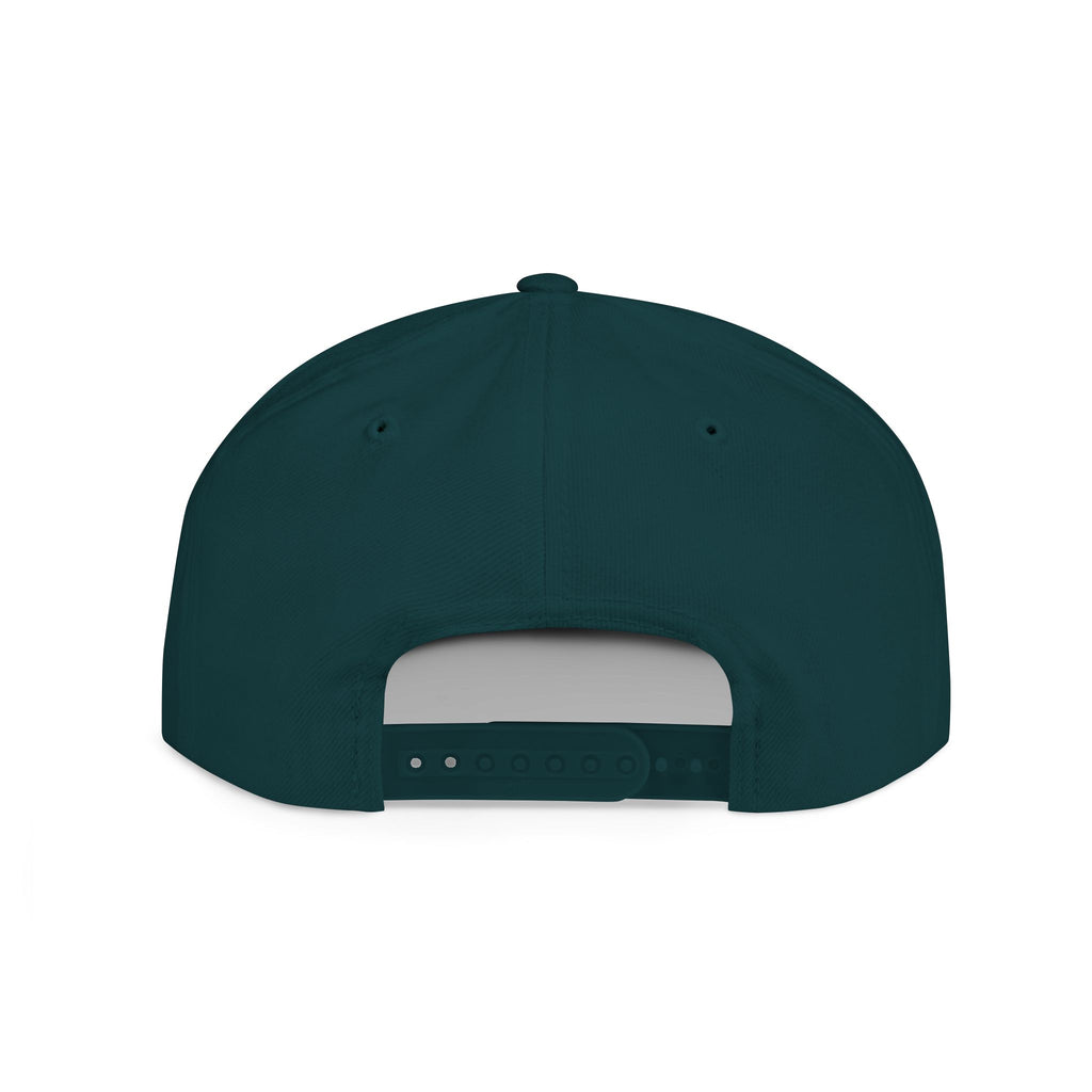 Heraldic Crest Lion Emblem flat bill snapback | Embroidered Logo Cap