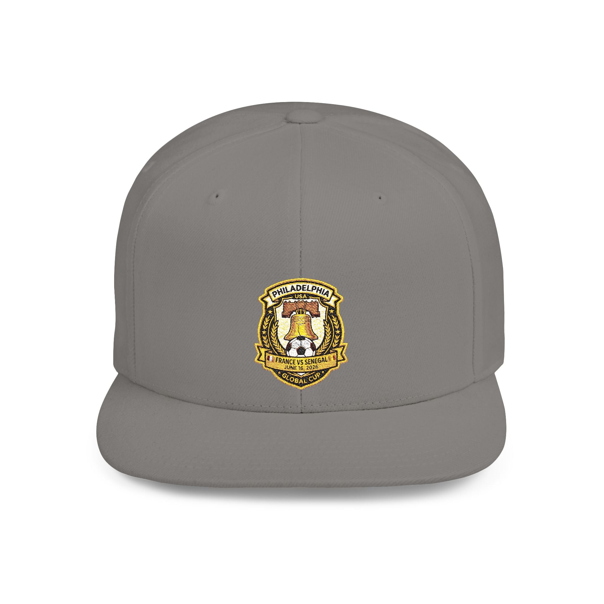 Heraldic Crest Lion Emblem flat bill snapback | Embroidered Logo Cap