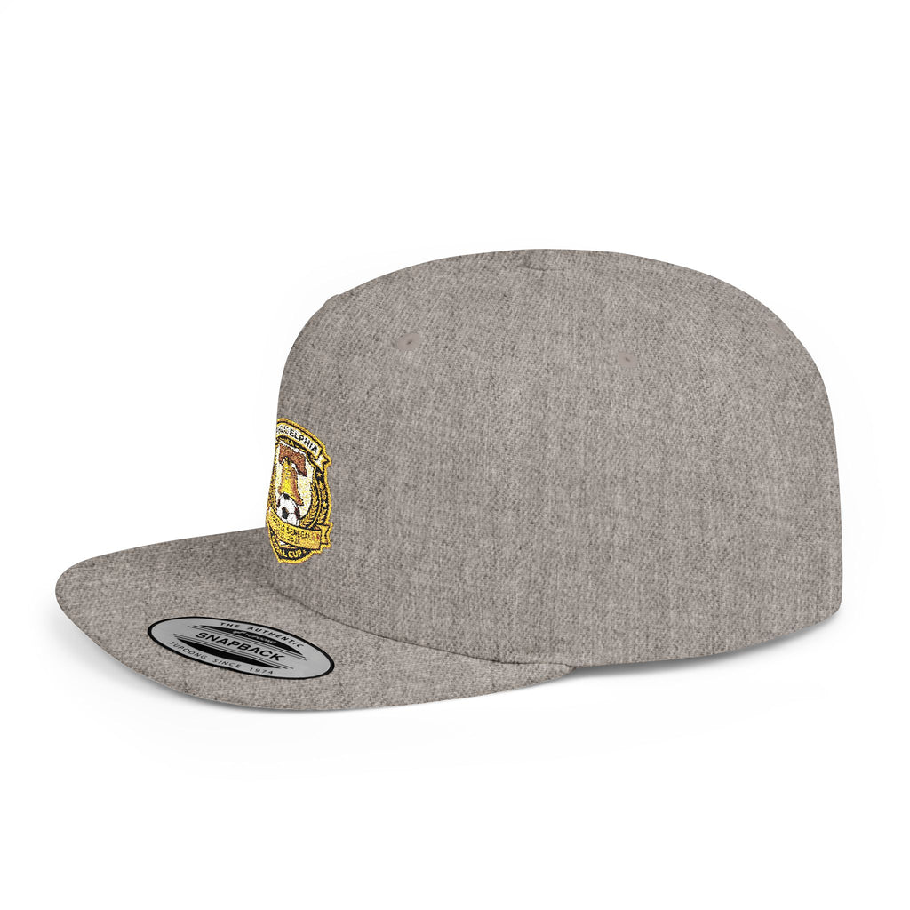 Heraldic Crest Lion Emblem flat bill snapback | Embroidered Logo Cap