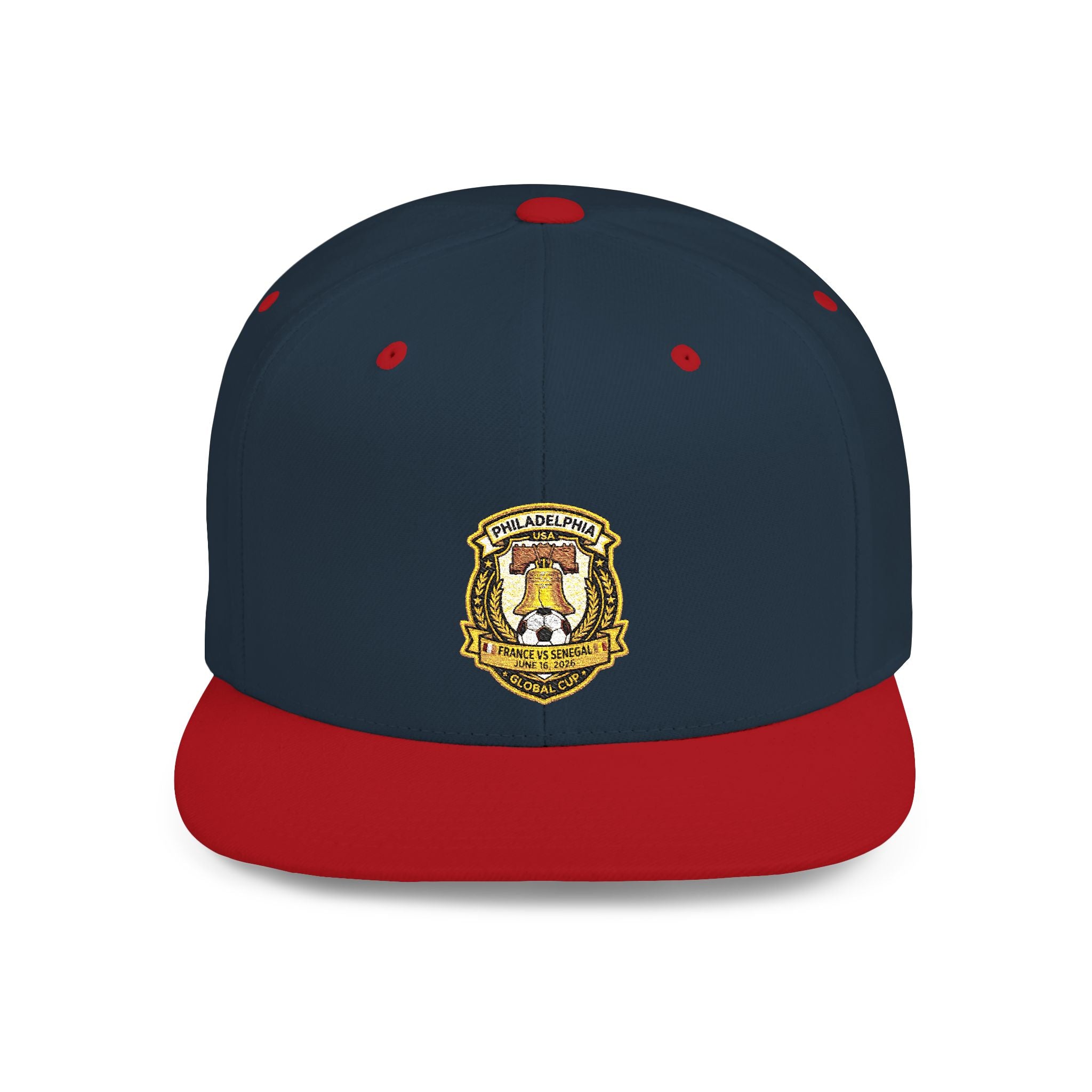Heraldic Crest Lion Emblem flat bill snapback | Embroidered Logo Cap